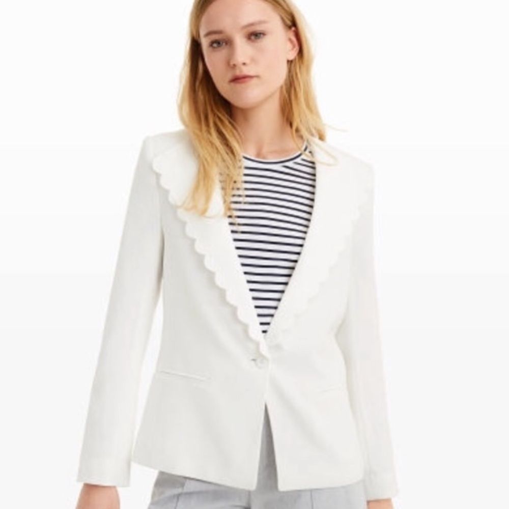 Club Monaco Scalloped Blazer